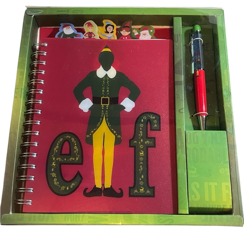 New-Elf Themed Spiral Journal Stationery Gift Set with Pen